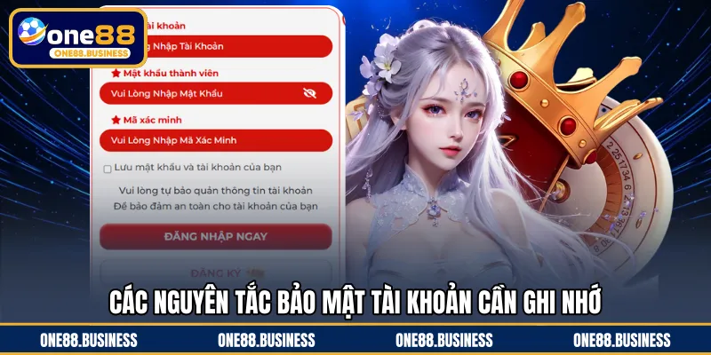 Các nguyên tắc bảo mật tài khoản cần ghi nhớ